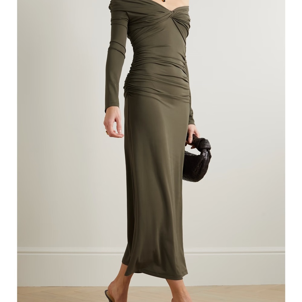 TOVE Gina Twisted One-Shoulder Midi-Dress - 40